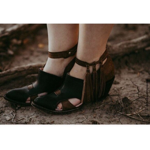 Miss Macie Women's Mercy Me 5" Pointed Toe Bootie - Brown/Black SZ 6.5 NWOB - Picture 4 of 12